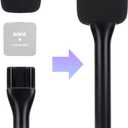 Rode Handheld Wireless Mic Stand with Pop Filter, Holder for Wireless Go 2/Pro, Interview Microphone Adapter for Go/ME