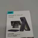 ESR for MagSafe Wallet with Stand, RFID Blocking with MagSafe Ring, 5 Card Holder for Phone Case, Slim Leather Magnetic Wallet for iPhone 17/16/15/14/13/12 Series(Not for Mini), Selected Samsung,Black