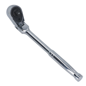 KTTOOL 3 Piece Flex Head Ratchet Set, 1/4", 3/8", 1/2" Drive, Swivel Head Ratchet Wrench with Extension Bar, 72 Tooth, 180° Adjustable, QuickRelease, Flexible Ratchet Handle with EVA Foam