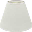 Aspen Creative 32197A Transitional Empire Shape Spider Construction Lamp Shade in Frost, 6" Top x 12" Bottom x 9" Slant Height