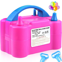 Balloon Pump Electric,110V 600W Balloon Blower Inflator Dual Nozzle Air Pump Balloons Inflator for Decoration, Party, Sport,Gifts:2 Balloon Tying Tools