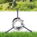 Wire Weed Trimmer Head, Universal Steel Wire Trimmer Head Twisted Steel Wire, and Durable, Steel Wire Trimmer Head for Removing Lawns, Terraces, Etc. (200MM-3blades-25.4MM)