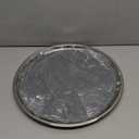 Large Stainless Steel Round Serving Tray,Metal Silver Bar Tray for Displaying Whiskey Flutes,Mirrored Finish Circular Platter,Trays for Home Decor.