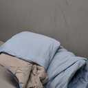 HOMFINE Cooling Comforter Japanese Double-Sided Arc-Chill Cold Tech Fabric Cooling Blanket for Night Sweats Hot Sleepers, Q-Max 0.45 Soft Breathable Silk Smooth Lightweight Blue Summer Comforter King