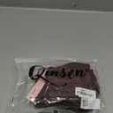 QINSEN Women's Sexy Square Neck Bodysuit Long Sleeve Double Lined Shirt Tops (Coffee Bean) Small