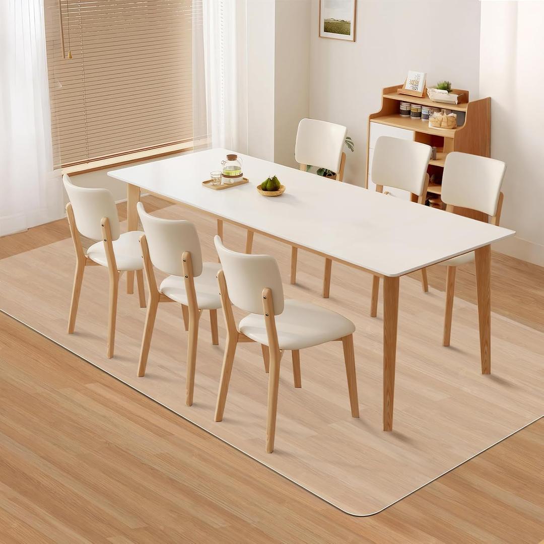 Kuyal Clear Chair Mat, Hard Floor Use, 8'10' Transparent Office Home Floor Protector mat Chairmats (96" X 120" Rectangle)