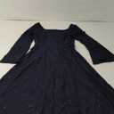 BeryLove Prom Dress for Teens: Sequin Formal Party Dress with Flutter Short Sleeves for Wedding & Cocktail Evening Events (X-Small, Long Sleeve Darkblue)