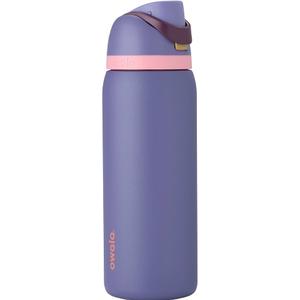 Owala FreeSip Stainless Steel Water Bottle, Blue Jay, 32 oz