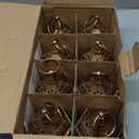 LLQ 8Pcs Mini Lantern with LED Tealight, Vintage Brown Lanterns Decorative, Hanging Candle Lanterns for Ramadan Christmas Wedding Table Centerpiece Indian Diwali Decor, Garden Fairy Party Decorations (Bronze)