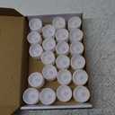 Homemory 24Pcs Flickering Flameless Candle Battery Operated, 200+Hours Fake Electric LED Tea Lights for Votive, Centerpiece Table Decorations, Wedding, Aniversary, Halloween, Christmas (Warm White Glow  White Body)