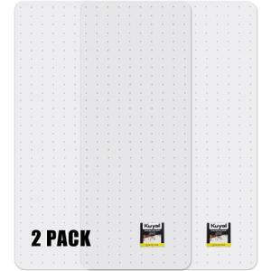 Kuyal Office Chair Mat for Carpet, Set of 2, 32x48 Clear Heavy Duty Computer Chair Mat, Under Desk Protector Carpeted Floors Mat, Easy Chair Movement,Ship Flat, 32" X 48" 2Pack