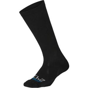 2XU Unisex 24/7 Compression Socks - Enhance Circulation & Reduce Fatigue - Black/Black (Black)