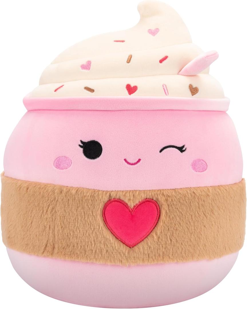 Squishmallows Original 14in Jenny The Pink Latte  Official Jazwares Plush (Large) (Pink Latte)