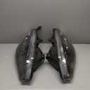 SCITOO Headlight Assembly For 2002-2004 Acura RSX 2-Door Headlamp Compatible with 2002 2003 2004 Acura RSX with Black Housing Amber Reflector Clear Lens, Driver and Passenger Side