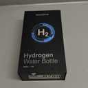 MOVOCA Upgrade Hydrogen Water Bottle, Up to 6400PPB Hydrogen Water Generator -SPE PEM Tech, 7 OZ Food-Grade PC Hydro Water Machine, Health Care Gifts for Husband, Wife, Family, Friends, Travel (Black)