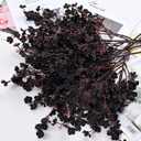 Yastouay Black Artificial Flowers 10 Pcs Fake Flowers Babys Breath Flowers Artificial Bulk, Silk Faux Flowers Stems Decor for Party Wedding Bouquets DIY Home Garden Decor