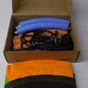 PACEARTH 40 Inch Saucer Tree Swing Flying 900lb Weight Capacity 2 Added Hanging Straps Adjustable Multi-Strand Ropes Colorful Safe and Durable Swing Seat for Children