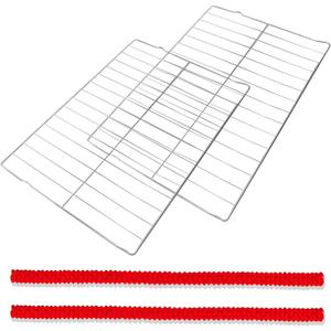 WB48X20249 Oven Rack, 23.75"L x 16.25"W, Compatible with GE Stove Oven Parts. Replacement Parts for Oven Racks JGB720BEJ2TS, JGBP33DET3BB, RGB508PET1CT, Made of 304 Stainless Steel Material, 2 Pcs