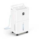 25 Pint Dehumidifier for Basement, Up to 1500 Sq.Ft, Quiet Dehumidifier with Drain Hose, Humidity Control, 24H Timer, Ideal for Bedroom, Bathroom, Room