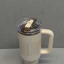 STANLEY Quencher ProTour Flip Straw Tumbler with Leakproof Lid | Built-In Straw & Handle | Cupholder Compatible for Travel | Insulated Stainless Steel Cup | BPA-Free (40 Ounces, Cream Fade)