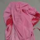 ZAFUL Womens Swimsuit Cover Up Dress Off Shoulder Hollow Coverup Bathing Suit Mesh Swim Beach Dress (Large, 0-pink)