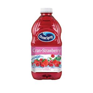 Ocean Spray Cran-Strawberry Juice Drink, 64 Ounce Bottles (Pack of 8); BB March 1, 2026