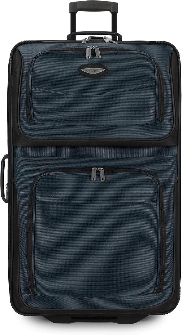 Travel Select Amsterdam Expandable Softside Rolling Upright Luggage, Navy, 29" Large