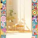 G-LEAF Mosaic Mirror 24x36 inch Vintage Mexican Talavera Aluminum Frame Bathroom Rectangle Moroccan Spanish Mediterranean Mirror for Entryway, Bathroom, Vanity, Living Room