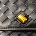 Evening Woven Clutch Purse for Women Casual Fashion Satchel Shoulder Handbag Vegan Leather Crossbody Bags