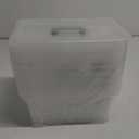 AREYZIN Plastic Storage Bins With Lids,6 Pack Storage Organizer Bins,7 Quart Stackable Storage Basket with Lid and Gray Handle Buckle Easy for Home Office Organization,with Clear Lids