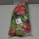 Laelfe 12 pcs Artificial Red Roses Flowers Long Stem Fake Silk Rose for Home Wendding Decorations(Red)