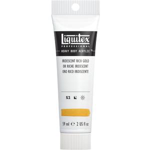 Liquitex Professional Heavy Body Acrylic Paint, 2-Oz (59ml) Tube, Iridescent Rich Gold