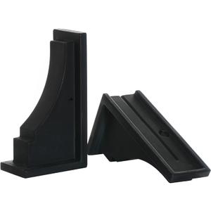 Mayne Inc Fairfield Decorative Brackets, 2-pack, Plastic, Black, Standard (5856-B)