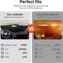 Umbrella Sunshade for Honda Civic 2025 2024 2023 2022 Accessories, Foldable Windshield Cover Sun Shade Umbrella Sun Visor UV Block Windshield, Ice Nano (for for Honda Civic 2022-2025