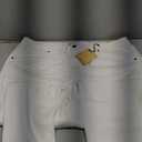 Hybrid & Company Womens Classic Denim Mid Rise Skinny Jeans Super Stretch Pants (22 Plus, High Waist White)