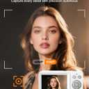 5K Digital Camera with Auto Focus, 80MP Point and Shoot Camera for YouTube, Dual Screen Vlogging Camera for Travel, 18X Zoom Compact Camera for Beginners & Teens with 32GB Card, White