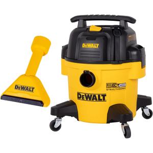 DEWALT 6 Gallon STEALTHSONIC Shop Vacuum Wet and Dry, DXV06P-QT, and Magnetic Utility Nozzle for Shop Vac, DXVA00-1501 - Ideal for Home, Jobsite, Workshop, Garage, Car