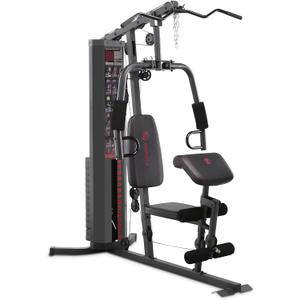 Marcy Multifunction Steel Home Gym 150lb Weight Stack Machine (Black - MWM-989)