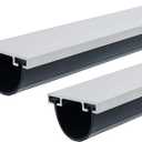 M-D Building Products 87668 18-Feet Universal Aluminum and Vinyl Garage Door Bottom, Black