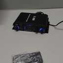 4 Channel Bluetooth 5.0 Stereo Amplifier, 50Wx4 HiFi Power Amp, 1200W Max, USB/SD/FM, Class D Home Audio Receiver for Home Theater & Karaoke, Includes Remote & Power Adapter