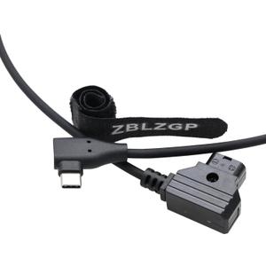 USB C Phone Tablet Device Type C to D Tap Power Supply Cable for Camera (Elbow Type-C)