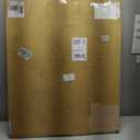 Large Cork Bulletin Board - 60 X 36 Inches With 30 Pushpins, 5' x 3' Pin Board for Walls, Self-Adhesive Felt Vision Board, Foldable Photo Board - Oatmeal