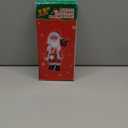 Funny Singing Dancing Christmas Santa with Red Glowing Lamp, Electric Musical Shaking Santa Claus Festival Christmas Party Home Office Fireplace Decorations Supplies Favors, 11 inch