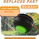 AH1300 String Trimmer Head Assembly for EGO Power+ ST1500 Series 15" Trimmers AH1300 Replacement Head with 0.095" Line