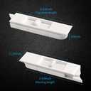 Jetec 20 Pieces Tilt Latch Pairs White Plastic Construction Snap-in Latch Pairs Spring Loaded Sliding Window Tilt Latch for Home Window Accessories