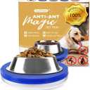 SoulThink Ant Proof Cat Dog Bowl Tray - New Innovation Anti Ant Pet Food Dish Indoor No Chemical No Water Needed Different from Traditional Ant Trap (Royal Blue)