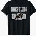 Wrestling Dad Shirt Take Down Wrestling Move Shirt T-Shirt 2XL, Black