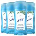 Secret Antiperspirant and Deodorant for Women, 24hr Sweat & Odor Protection, PH Balanced Protection, Gentle on Skin, Invisible Solid, Shower Fresh Scent, 2.6 oz (Pack of 4)