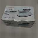 PIOMATIC Travel Iron Mini with Steam for Clothes with Dual Voltage, Portable Mini Ironing Machine with NonStick Soleplate, Small Iron for Sewing, Quilting and Handcraft