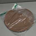 SHACOS 100 pcs Round Paper Placemats Disposable 13 inch Colored Paper Decorative Place Mats for Wedding Birthday Party Bridal Baby Shower Events Table Decoration, Brown